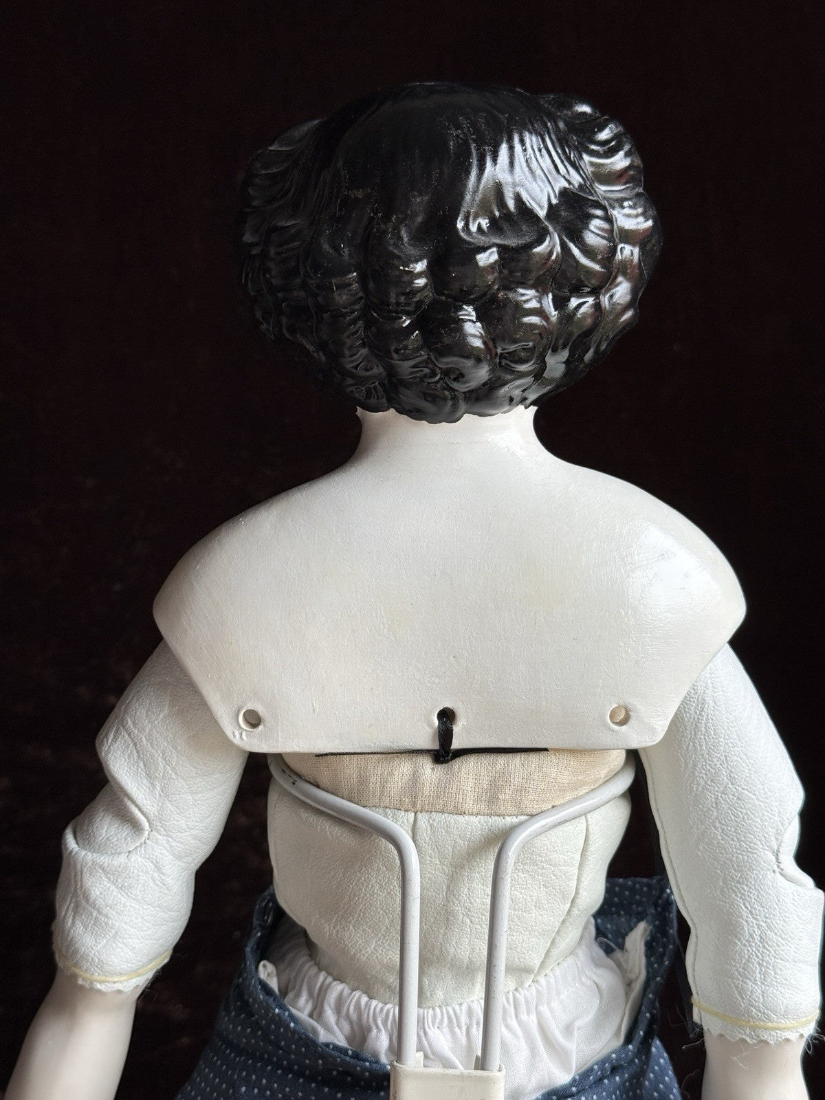 Vintage 22” Reproduction of Antique German Flat Top China Doll