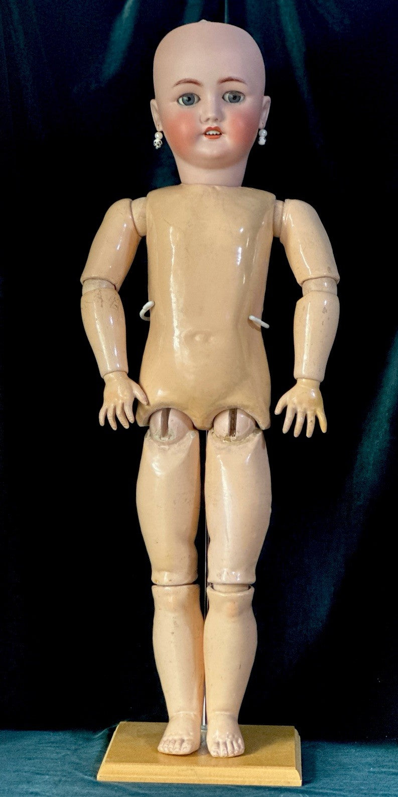Antique German C.M. Bergmann and Simon Halbig Bisque Head 29” Doll