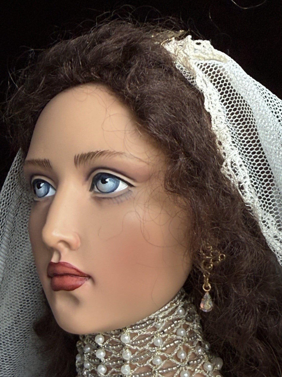 Rare Large 28” Collectible Kish Isabelle Rose Bride Vinyl Doll New in Box LE 25