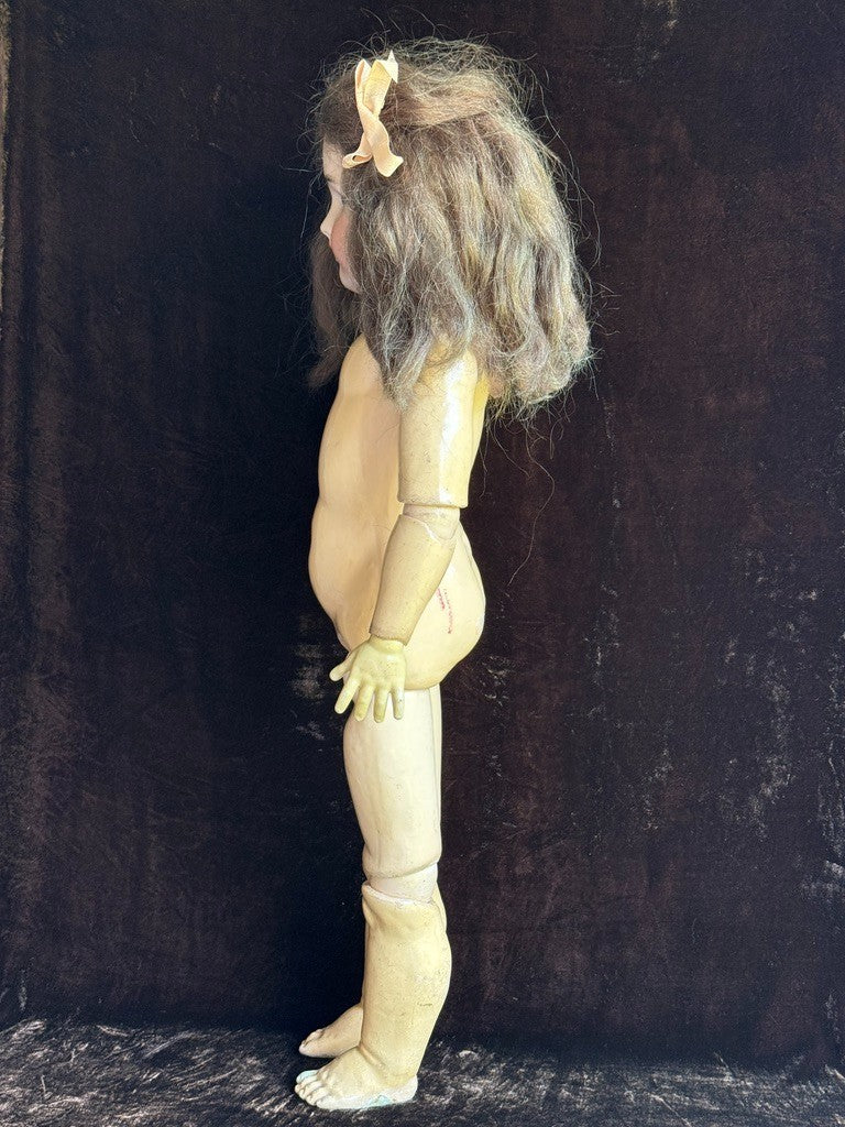 Antique German 29” Simon Halbig  Heinrich Handwerck Bisque Head Doll