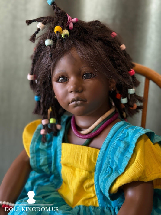 Collectible Vinyl Annette Himstedt 26” Ayoka African American Doll