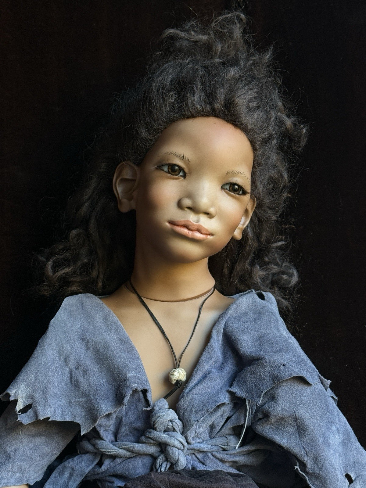 Rare Lifelike Annette Himstedt 29” Porcelain Doll Dalamari New in Box LE 80