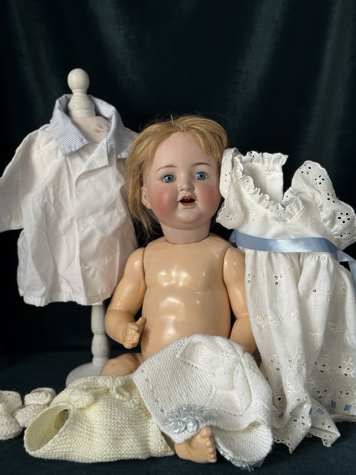 Antique German Kammer & Reinhardt Simon Halbig 126 Sleepy Eyes 18” Baby Doll