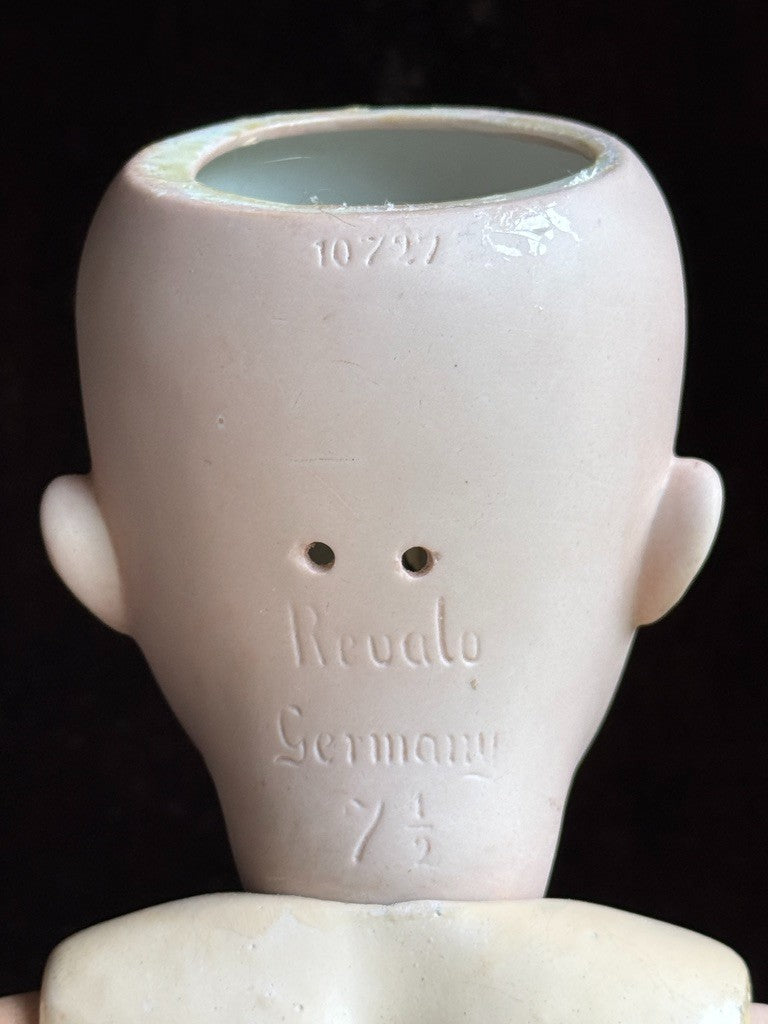 Antique German 26” Gebrüder Ohlhaver Revalo 10727 Bisque Head Lady Body Doll