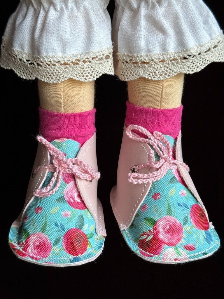 OOAK 19” Waldorf Style Cloth Handmade Doll