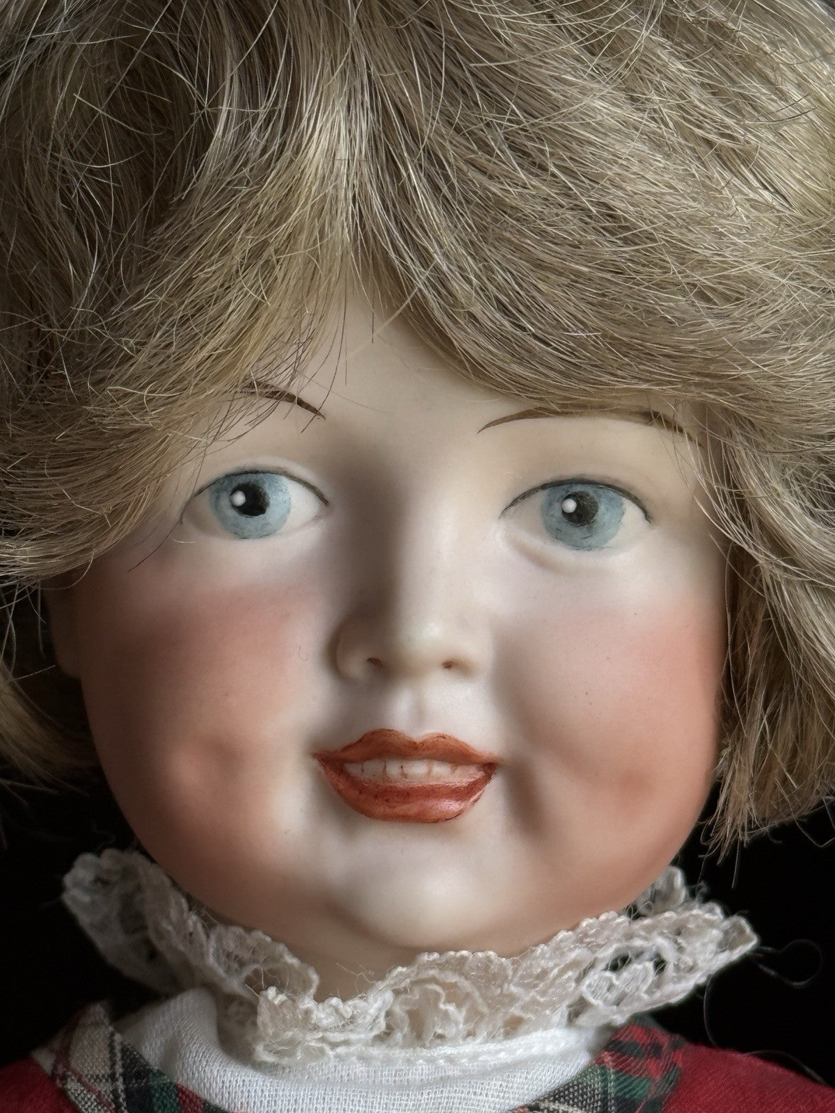Rare Porcelain/Composition 15” Repro of Antique Simon Halbig 151 Character Doll