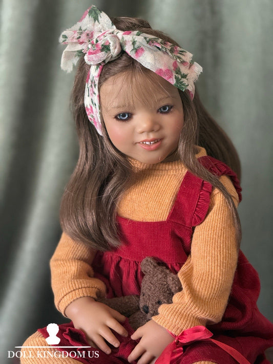 Collectible Vinyl Annette Himstedt 27 1/2” Georgi I Doll 1999 Limited Edition
