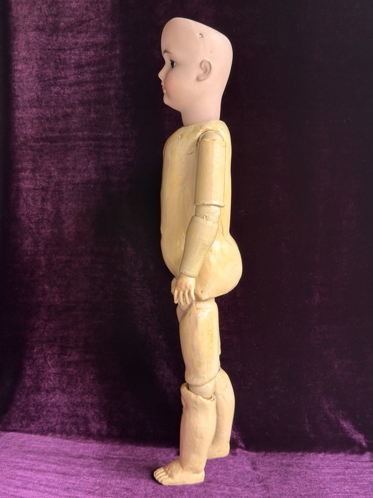 Antique German 24” Hamburger & Co. Viola Bisque Head Doll