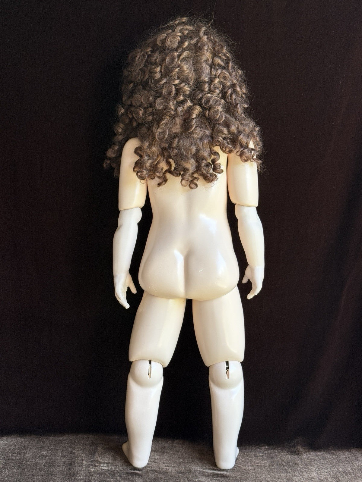 Large Porcelain Compo 28” Repro of Antique French Bru Jne Doll By Jamie Englert