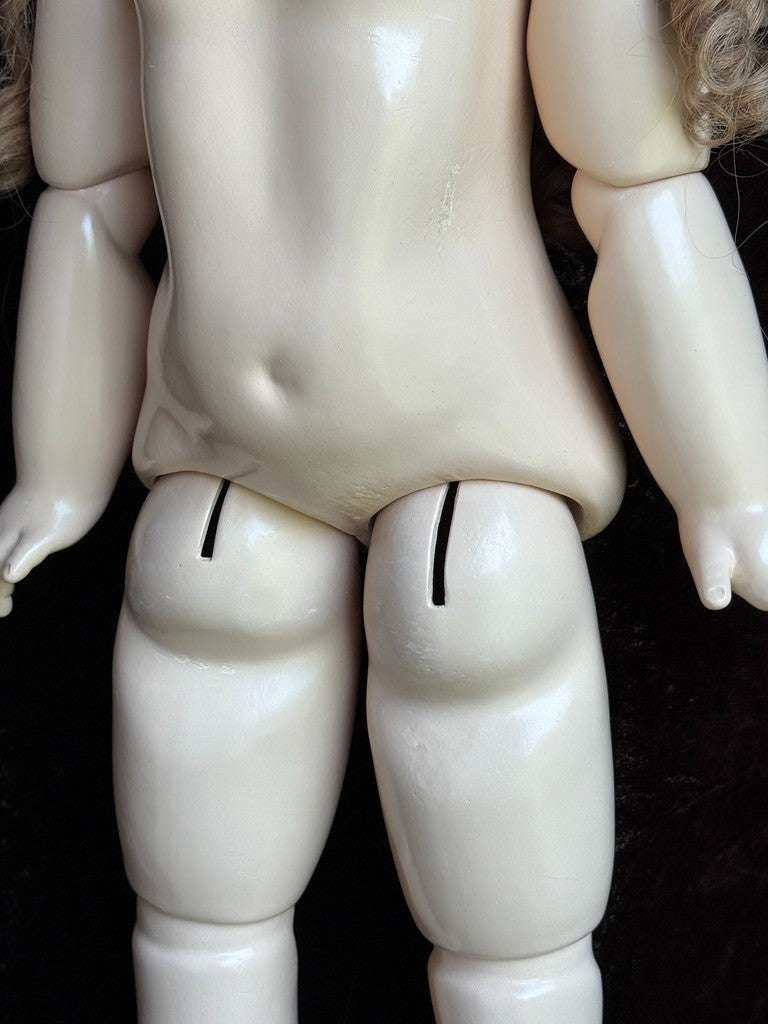 Large Jamie Englert Porcelain Compo 28” Repro of Antique French Jumeau Doll