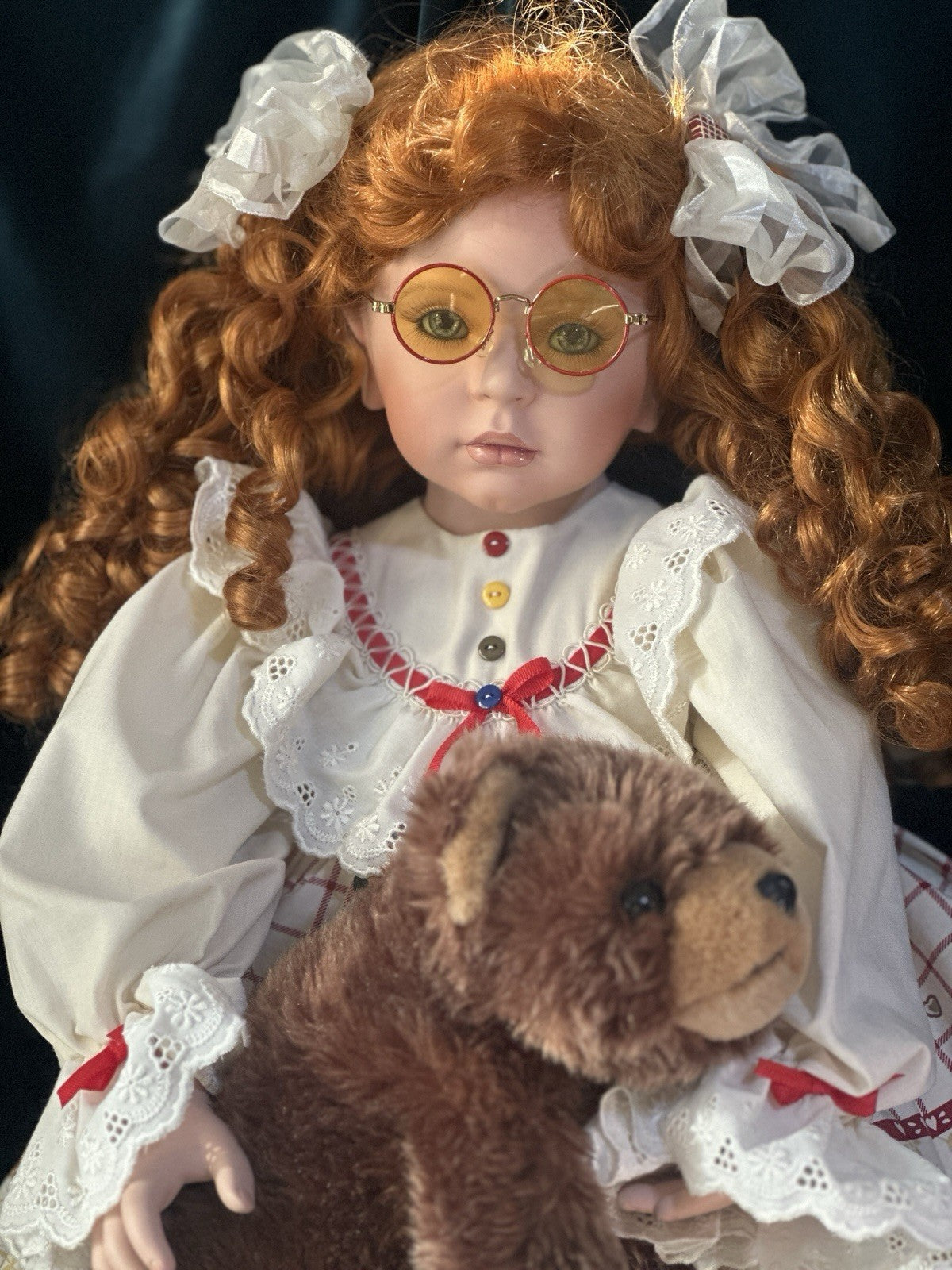 Large 29” Porcelain Doll “Abbie” by Donna Rubert LE 1000 Tag/Toy