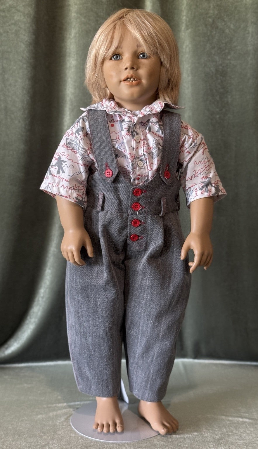 Vinyl 1988 World Child Collection Annette Himstedt 31” Doll “Kasimir” Box/Tag