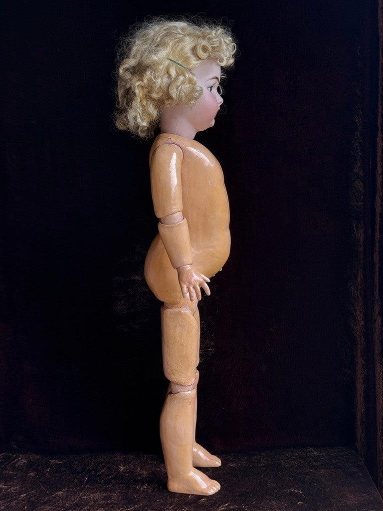 Large Antique German 30” Simon Halbig Dep 1079 Bisque Head Doll