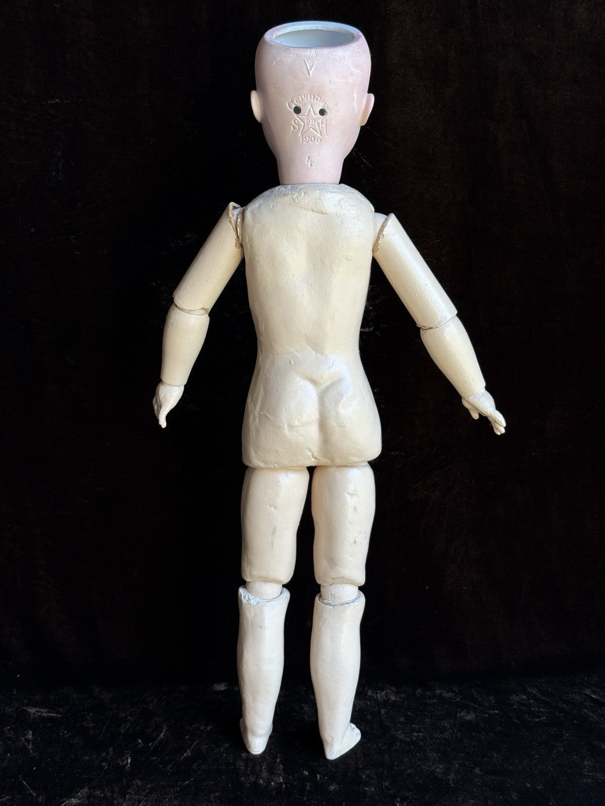 Antique German 20” Schoenau & Hoffmeister 1906 Bisque Head Doll