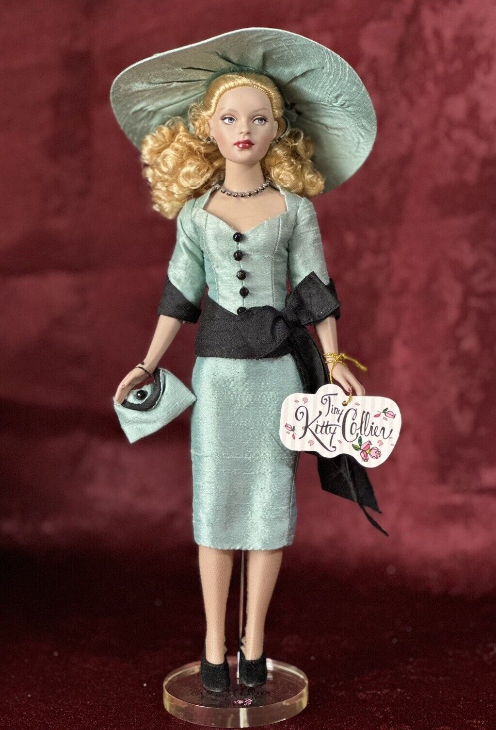 Collectible Tonner Tiny Kitty Collier 10" Doll “Little Miss Kitty" Tag/Stand