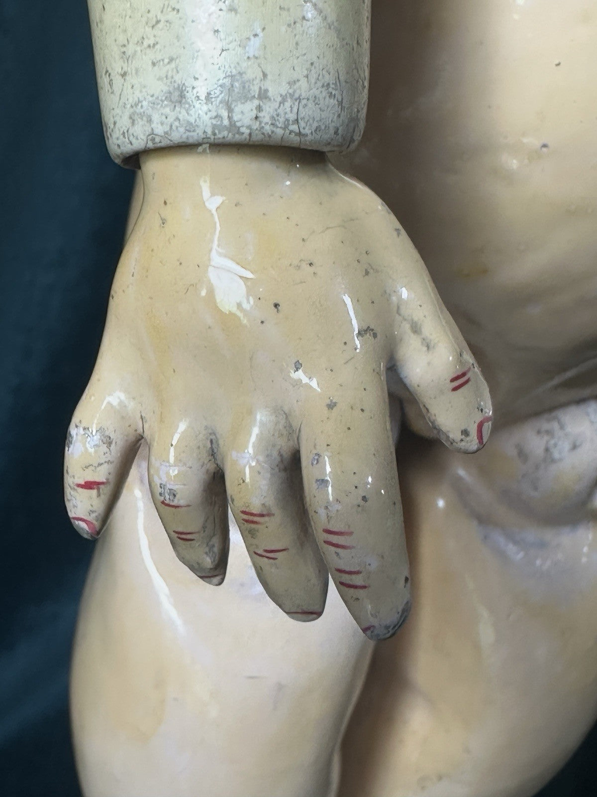 Rare Antique German Simon Halbig 21” Doll Mold 1078 Bisque Head Composition Body