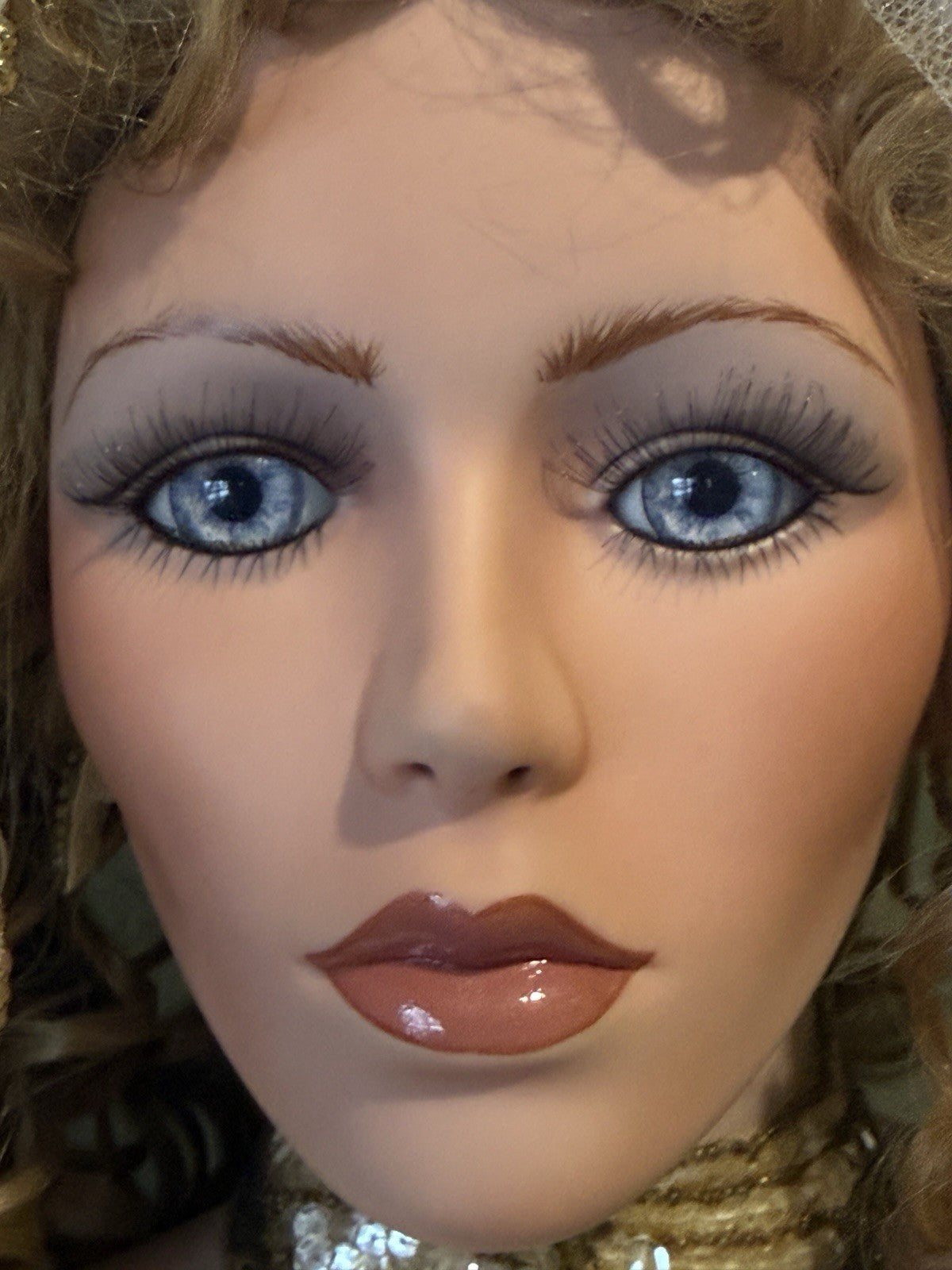 Collectible Large 42” Porcelain Doll “Mariah ” by Rustie LE 2000 COA/Stand