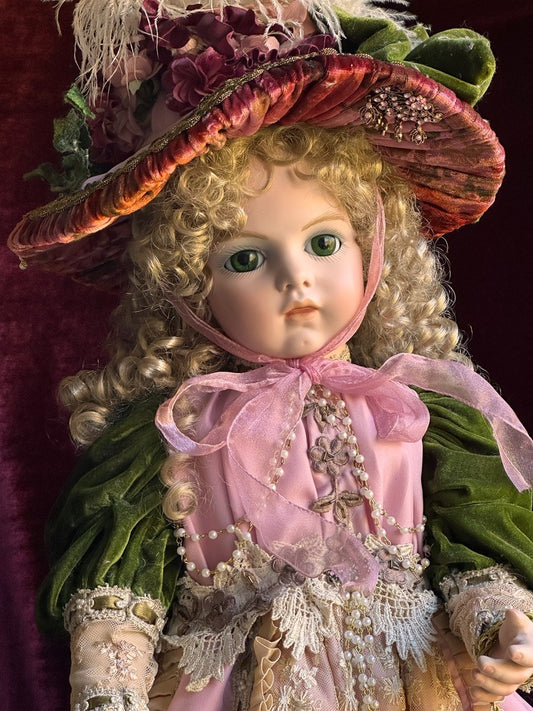 Large Patricia Loveless 28" Rosetta Porcelain (?) French Bru Jne Doll LE 200