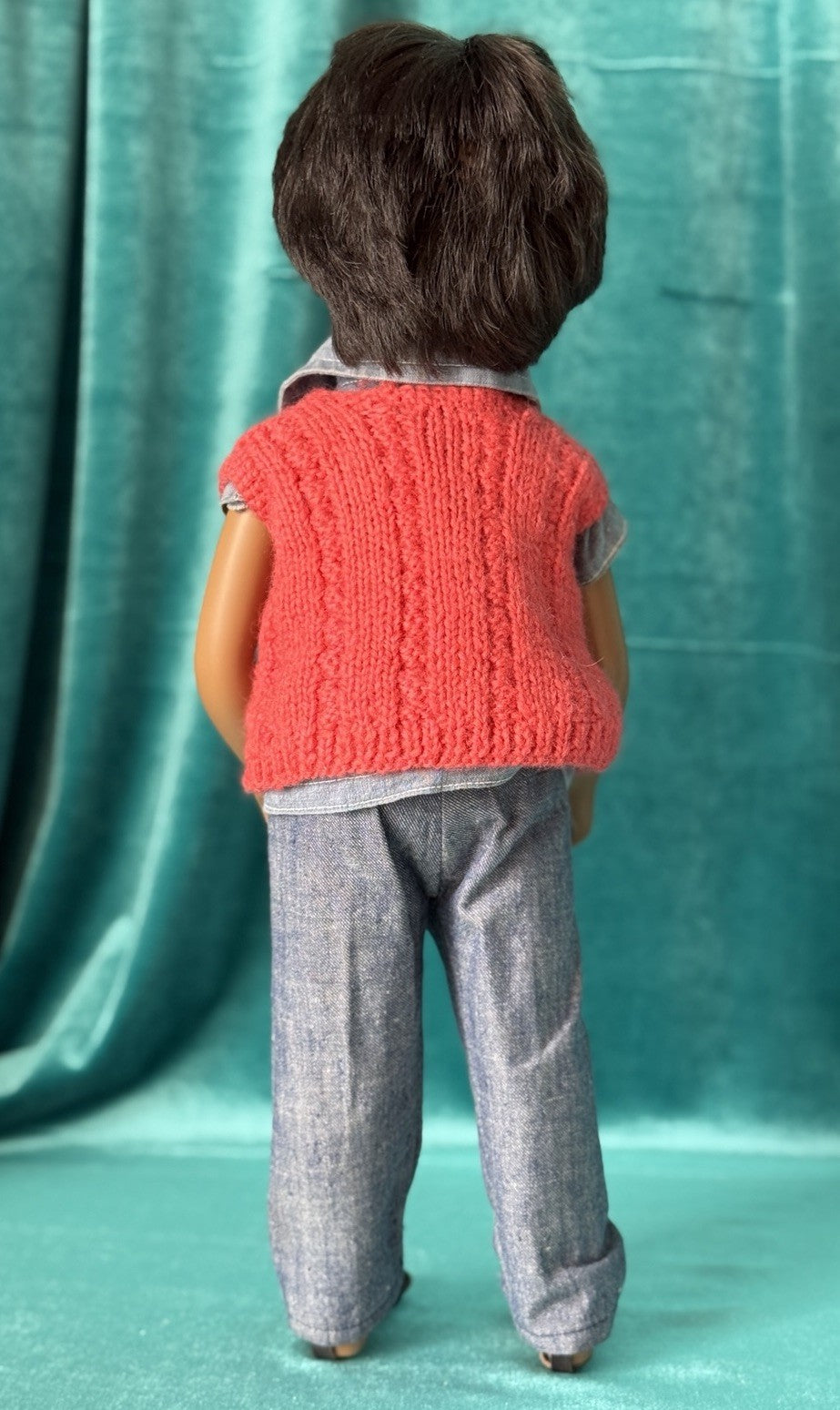 Collectible England Vinyl Brunette Gregor Boy Doll; Redressed (?)
