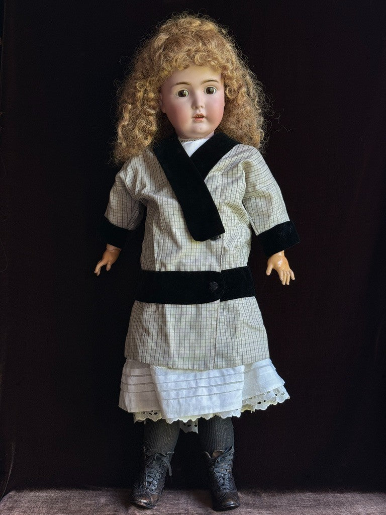 Large Antique German 31” Kestner 171 Bisque Head Doll