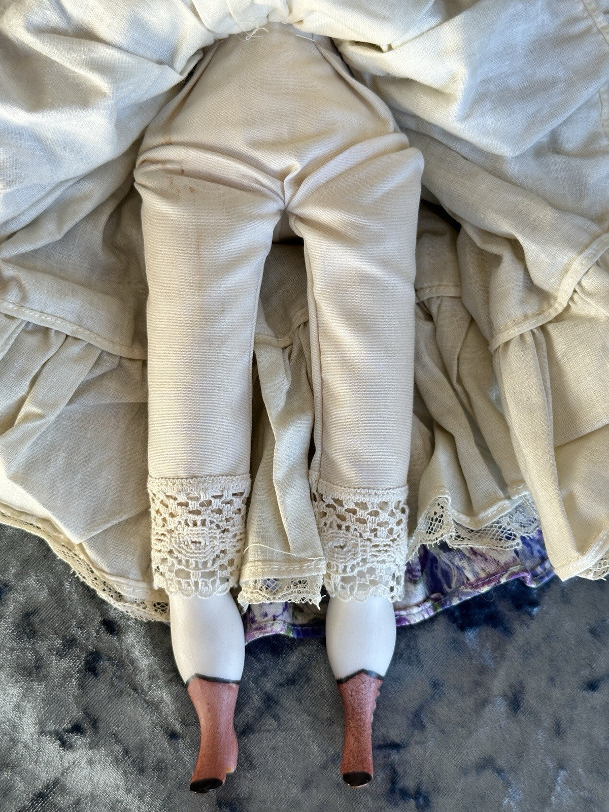 Porcelain 14” Reproduction of Antique German Adelina Patti China Doll