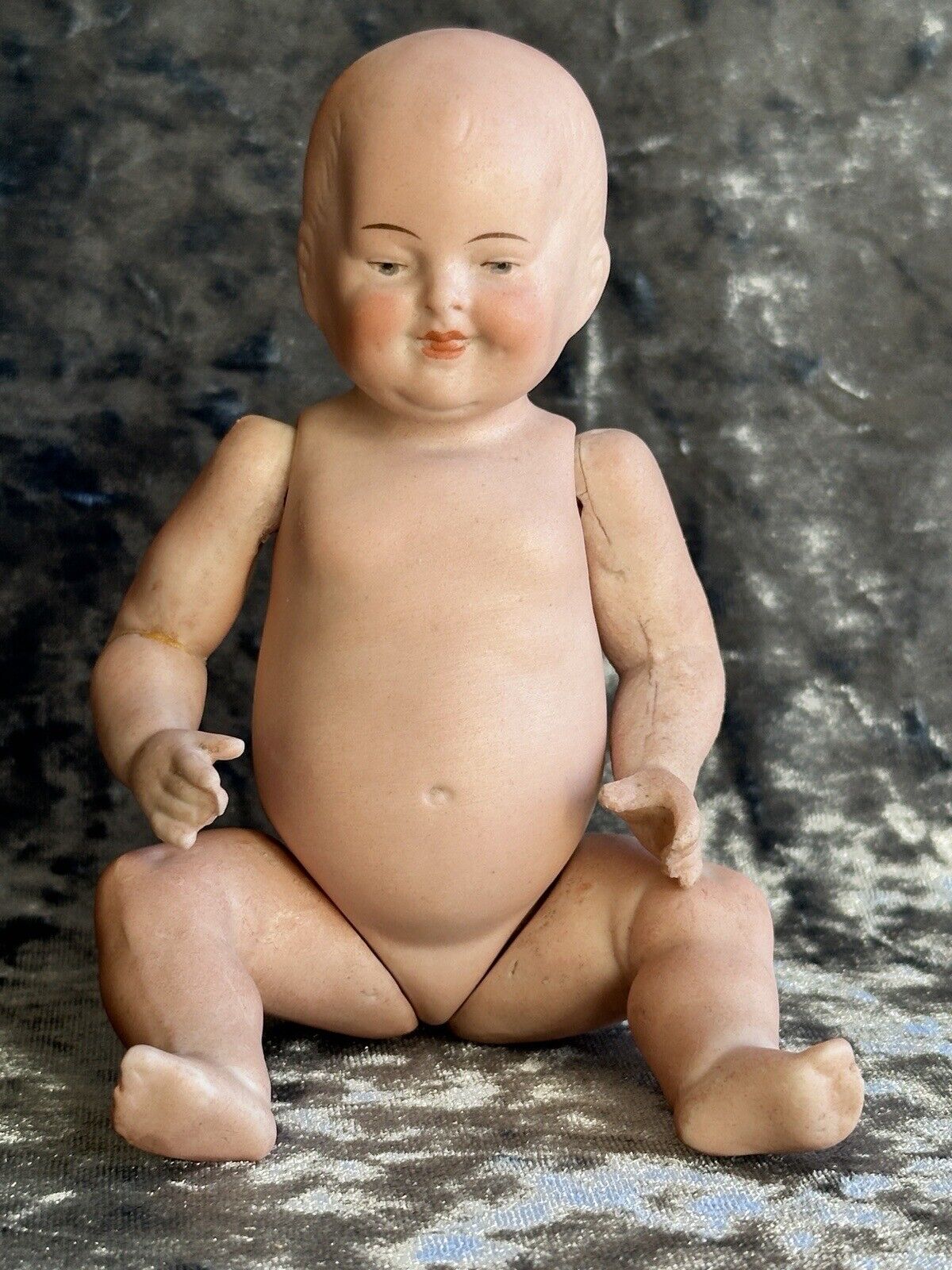 Unidentified All Bisque Antique German Marked 172 Kammer Reinhardt (?) Baby Doll