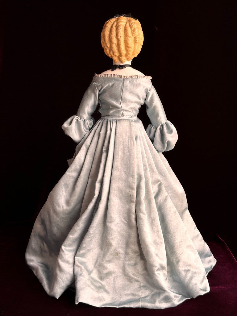 Rare Antique German 21” Bisque Parian China Fashion Doll