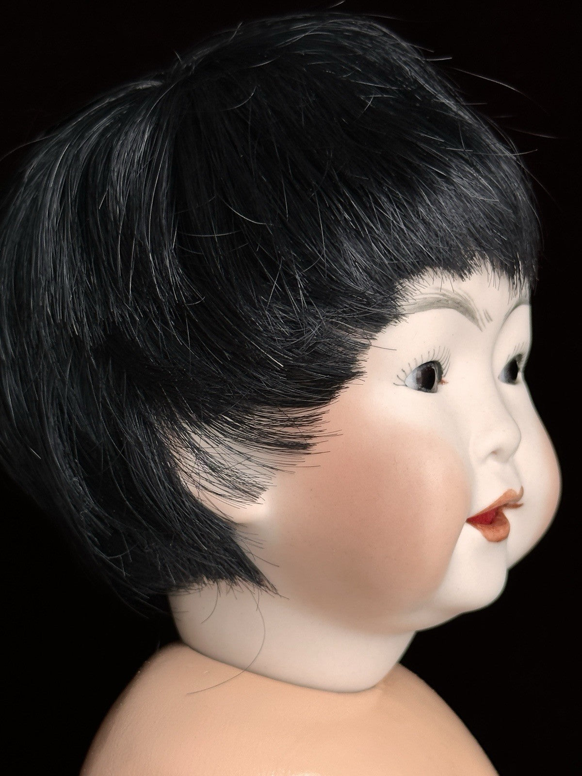 Vintage 16” Porcelain Repro. of Antique German Kestner JDK 243 Oriental Doll
