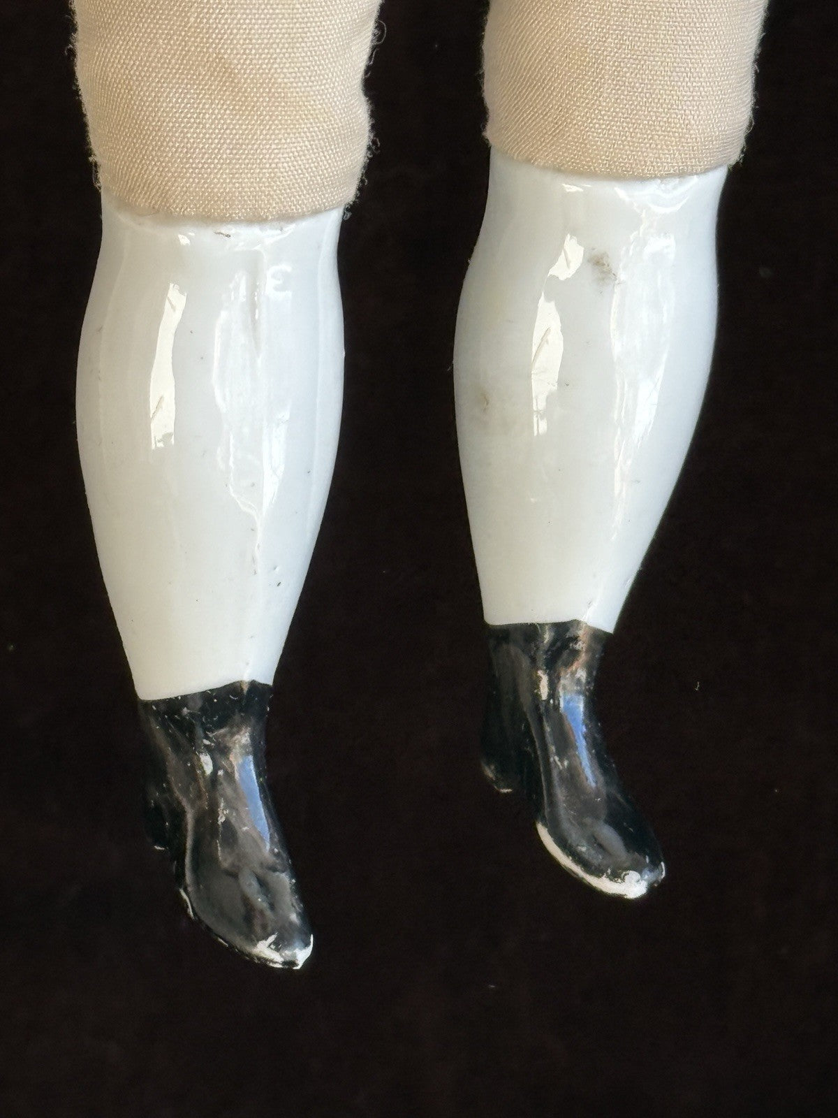Antique German 13” Flat Top Highbrow China Shoulder Head Doll