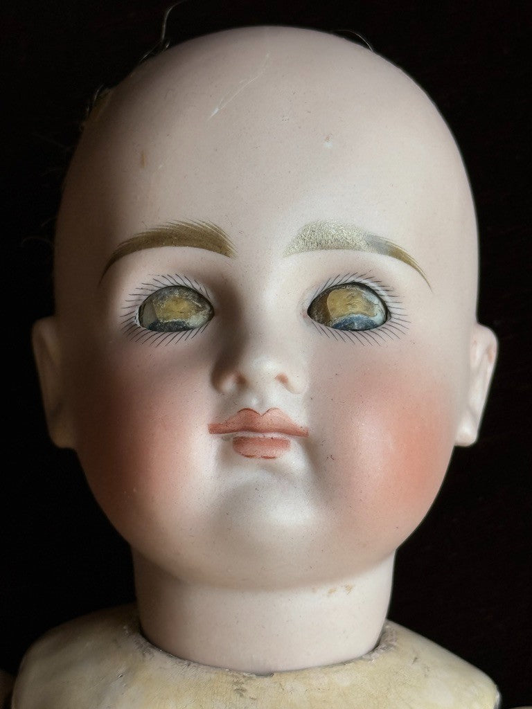 Antique German 14.75” Kestner A.T. Type Straight Wrist Bisque Head Boy Doll