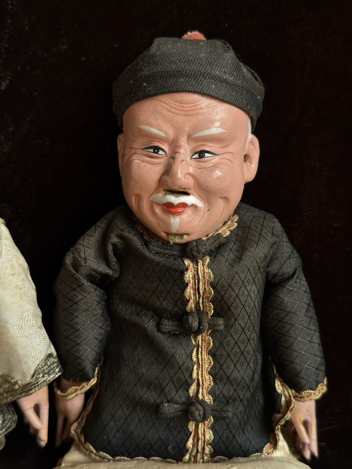 Pair of Vintage 10.5” Chinese Opera Dolls
