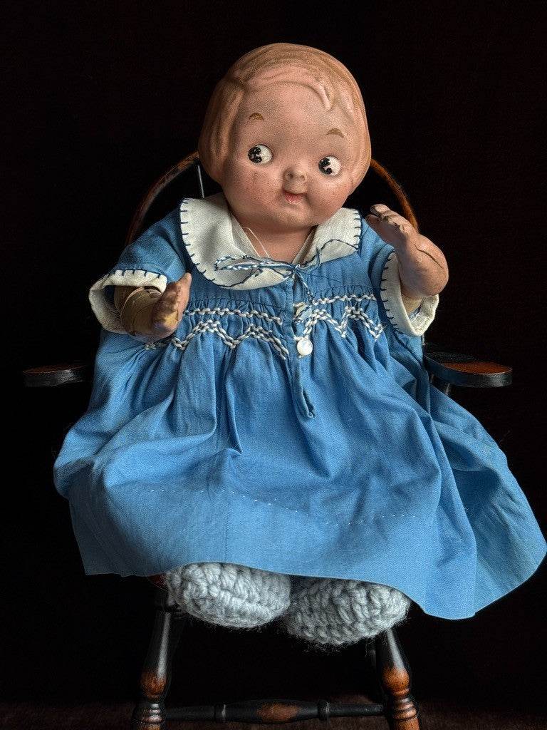 Early Original Horsman 12" Composition Cloth Campbell Kid Doll