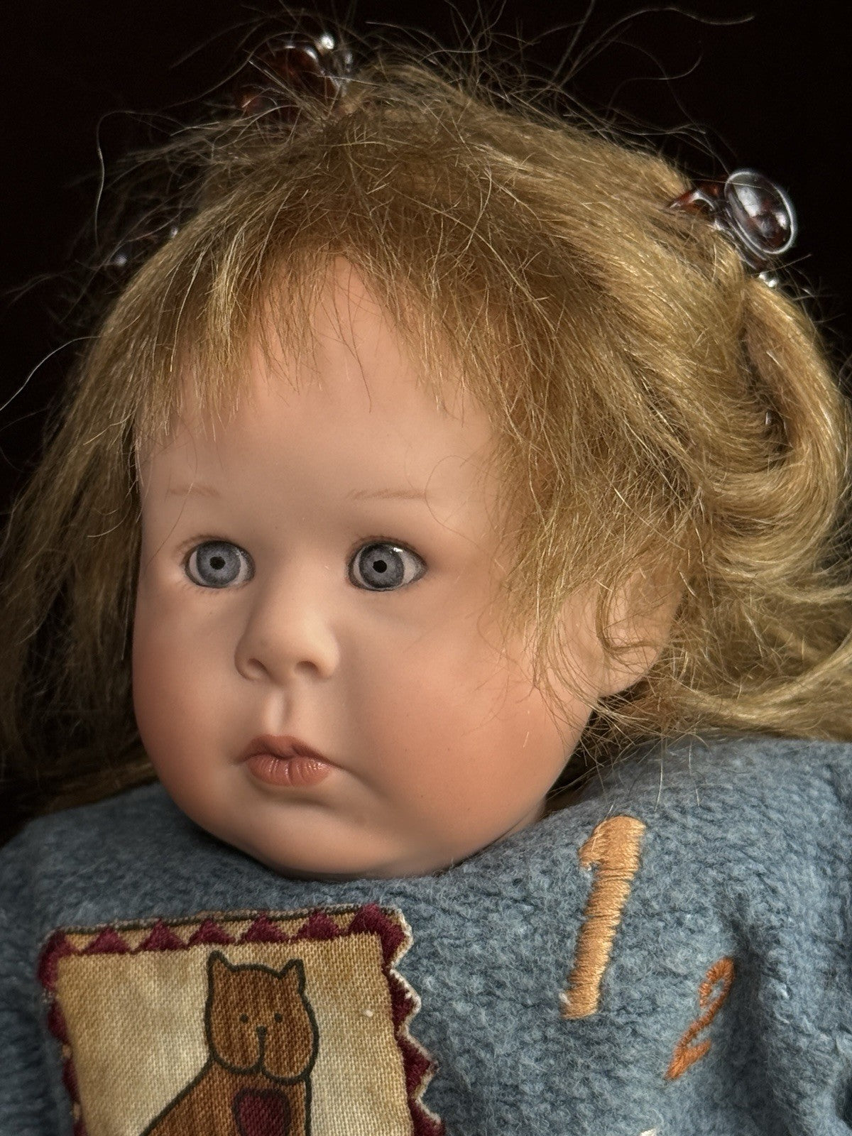 Collectible German 10” Wiltrud Stain Porcelain Alina Baby Doll LE 21