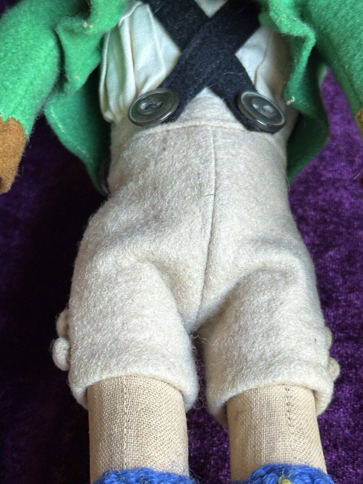 Vintage Italian 9” Lenci Mascotte Felt Cloth Alpine Boy Doll