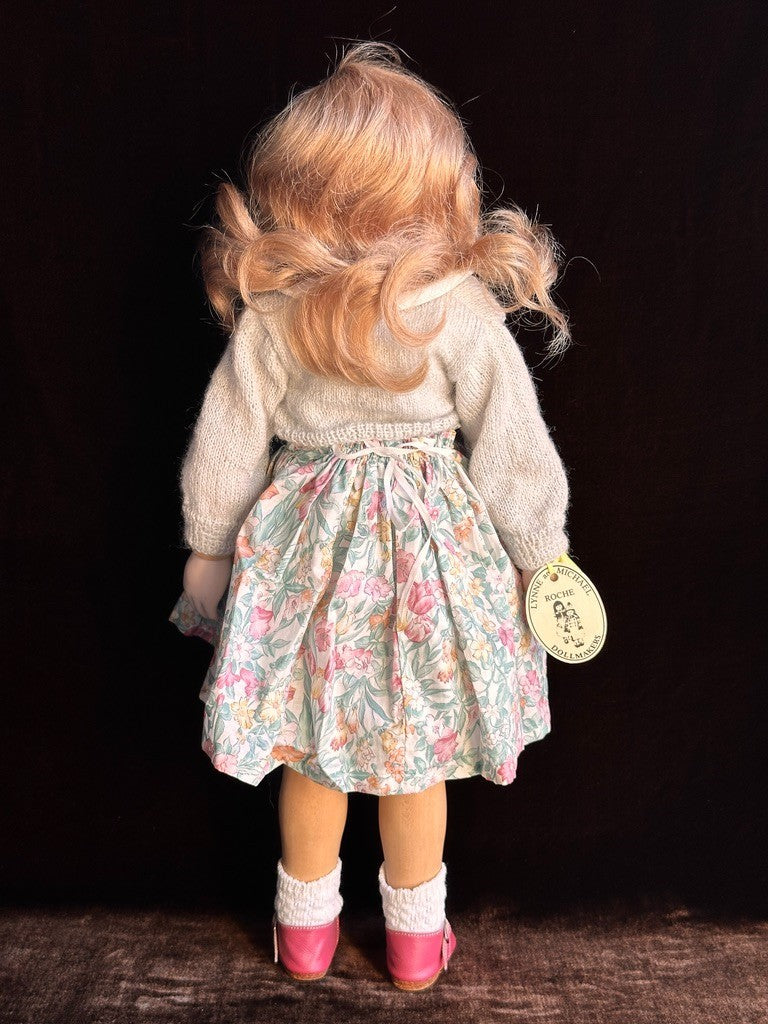 Collectible 19" Wooden/Porcelain Lynne & Michael Roche Emily LE Doll