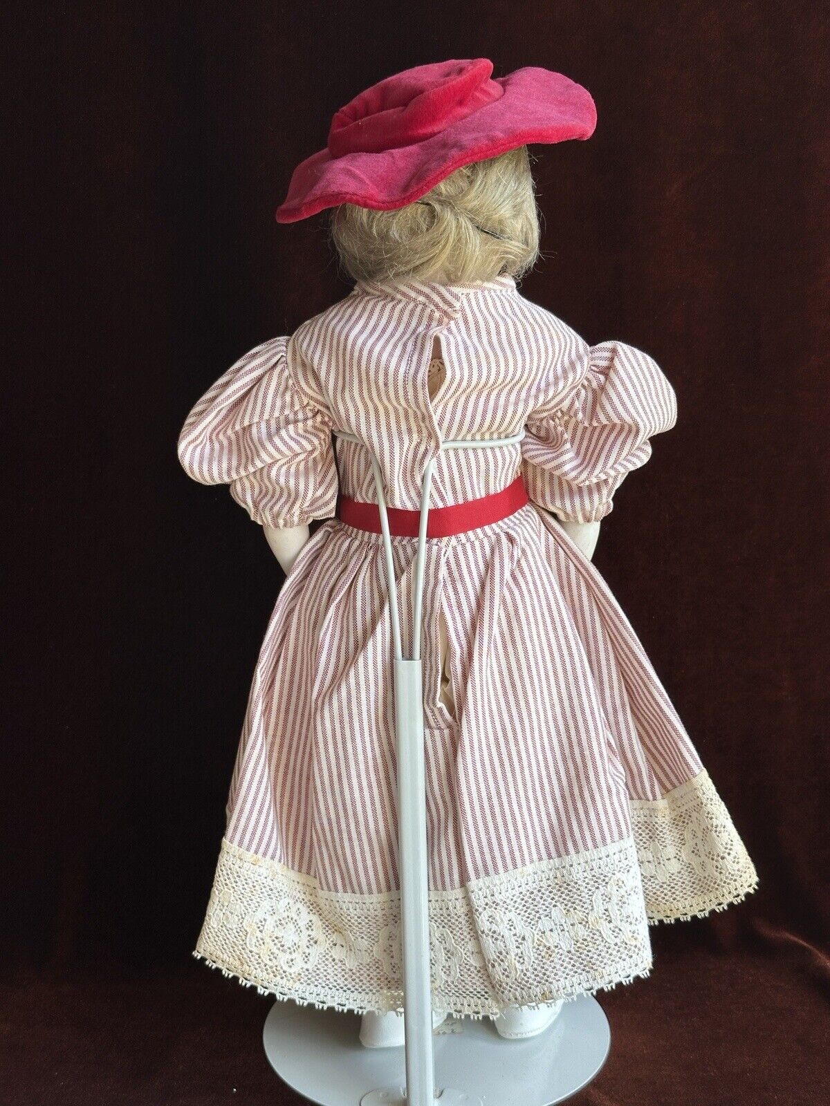 Antique German 18” Kestner 154 Bisque Shoulder Head Doll Stamped Body