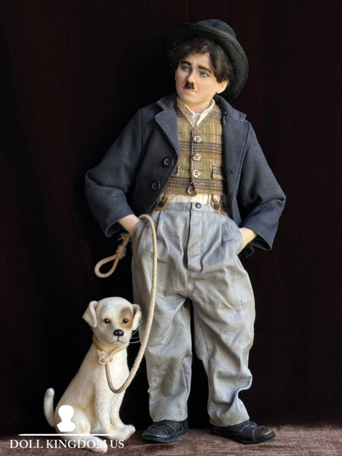 John Wright Charlie Chaplin Little Tramp A Dog's Life + Scraps in Box LE 50