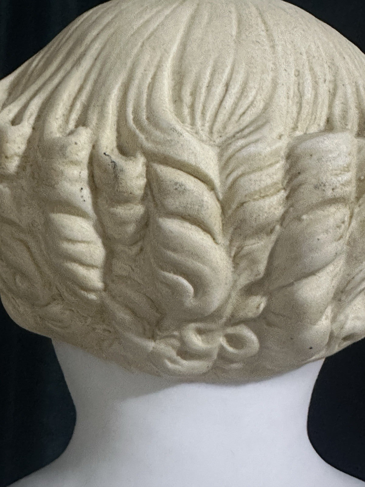 Antique German 28” Flat Top Highbrow China Parian Shoulder Head Blonde Doll