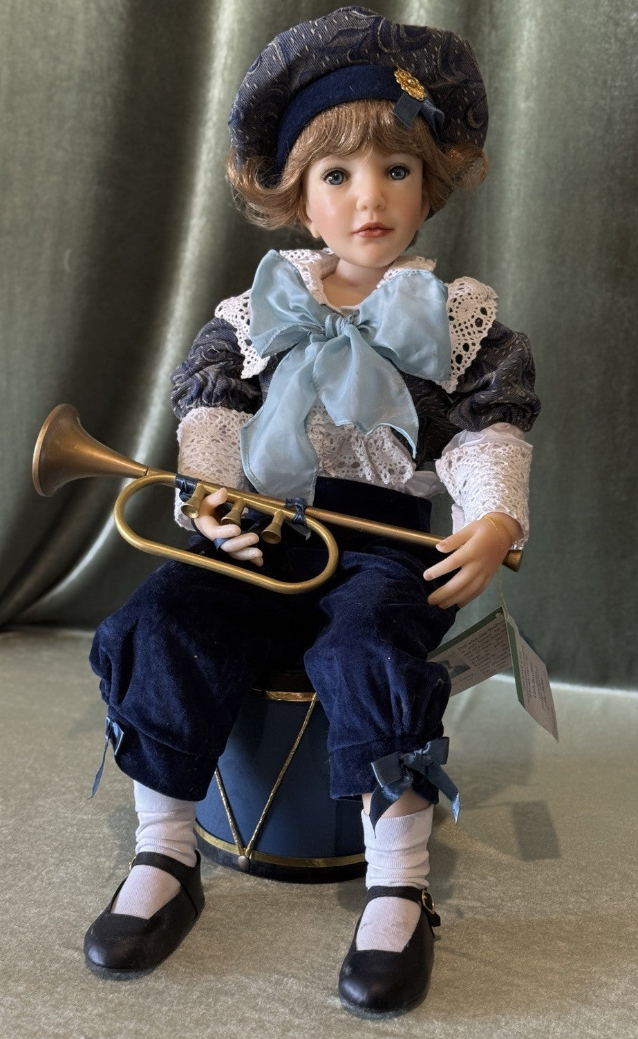 Artist Collectible Resin “Little Boy Blue” 32” Doll by Jane Bradbury LE 600