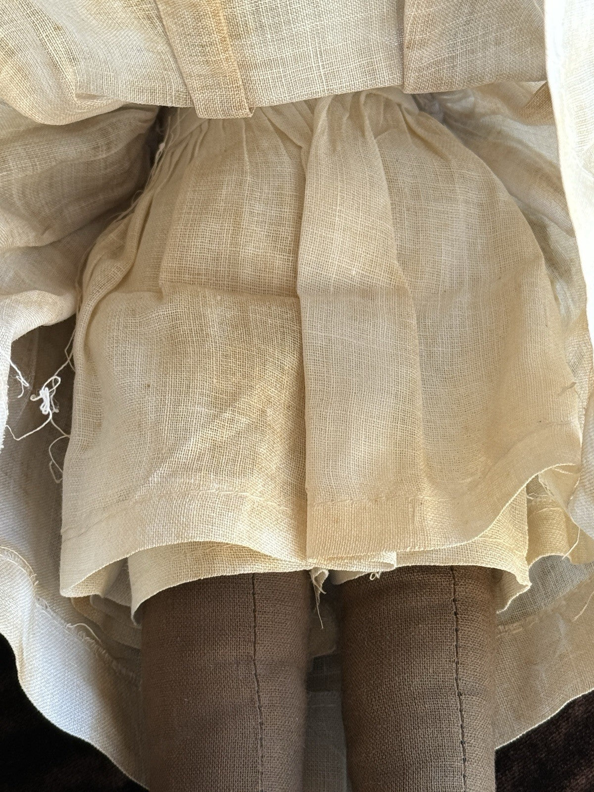 Antique American 13.5" Bruckner Babyland Lithograph Rag Doll