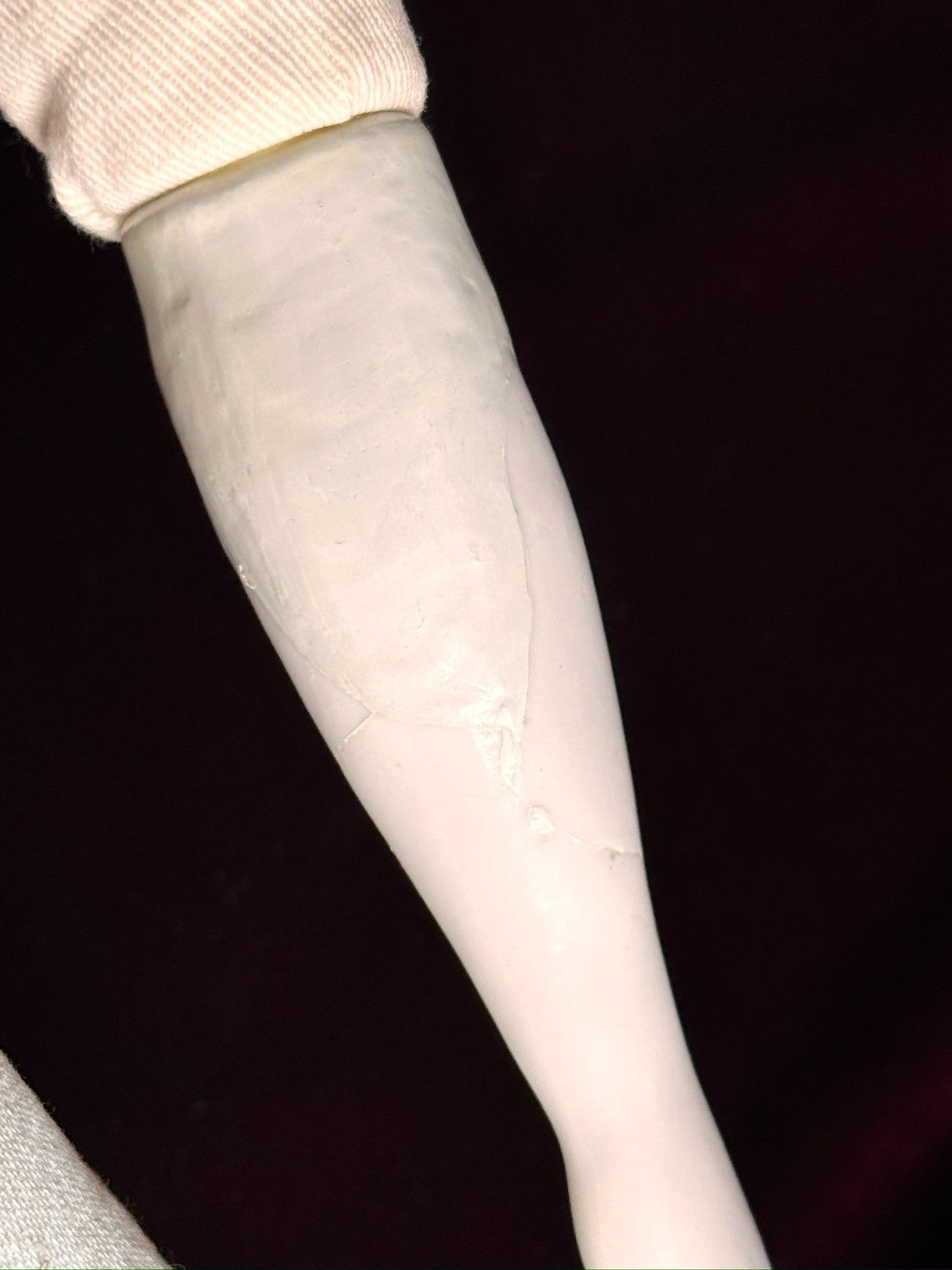 Large Antique German 27” Flat Top Highbrow China Shoulder Head Doll