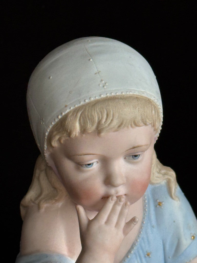 Large Antique German 13.75” Gebruder Heubach Figurine of Character Doll