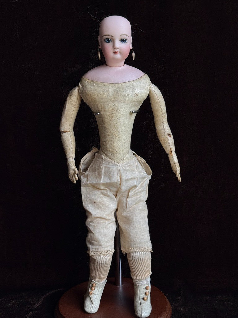 Antique French 17” Jumeau Poupee Bisque Head Fashion Doll