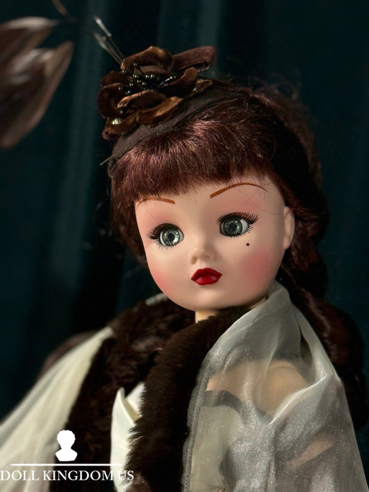 Madame Alexander Cissy Doll In Cafe Rose and Ivory Cocktail Dress Outfit