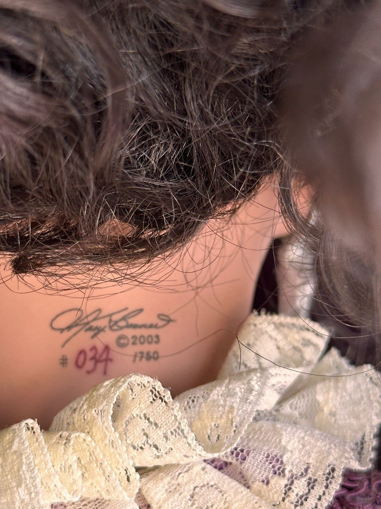 Huge Mary Benner 36" Porcelain Repro of French Bru Jne Michiko Doll LE 750