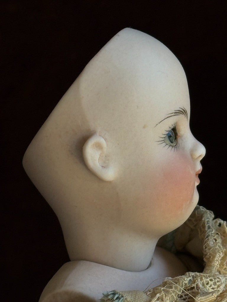 Antique German 7.5” Kestner All Bisque Wrestler Mignonette Closed Mouth Doll