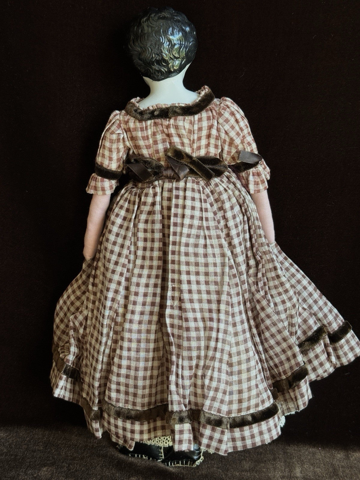 Lot of 3 Antique German Lowbrow China Head Dolls