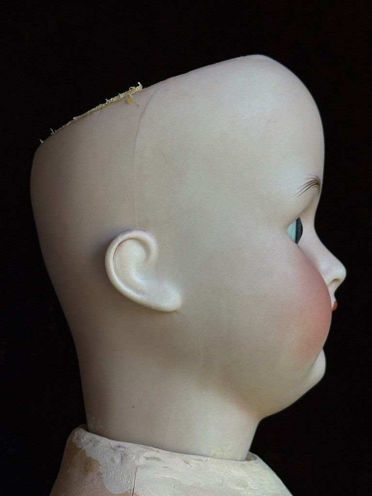 Antique German 27” Hertel Schwab 136 Bisque Head Doll