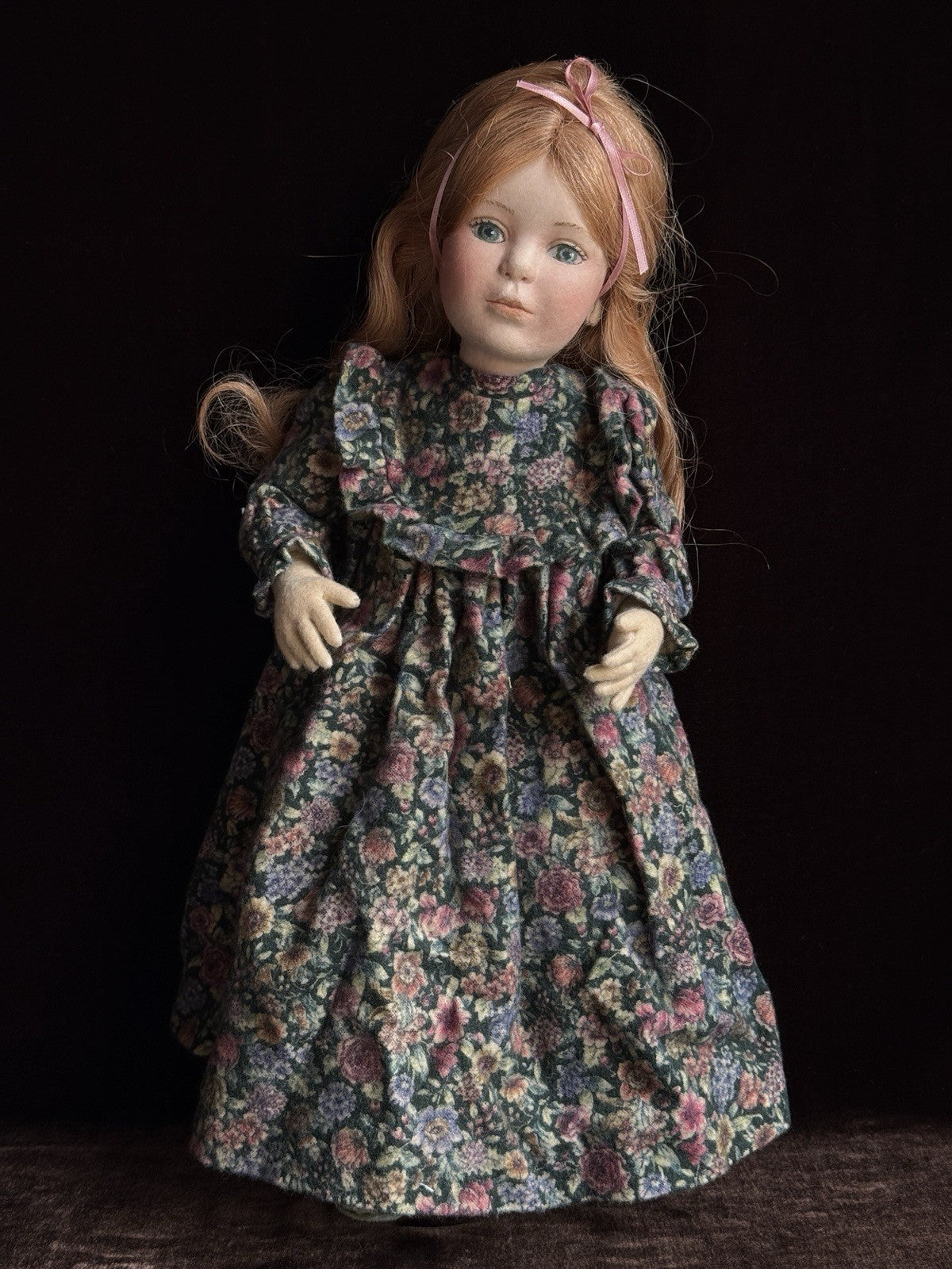 Collectible 16” Maggie lacono Frog Prince Felt Cloth Doll LE 150