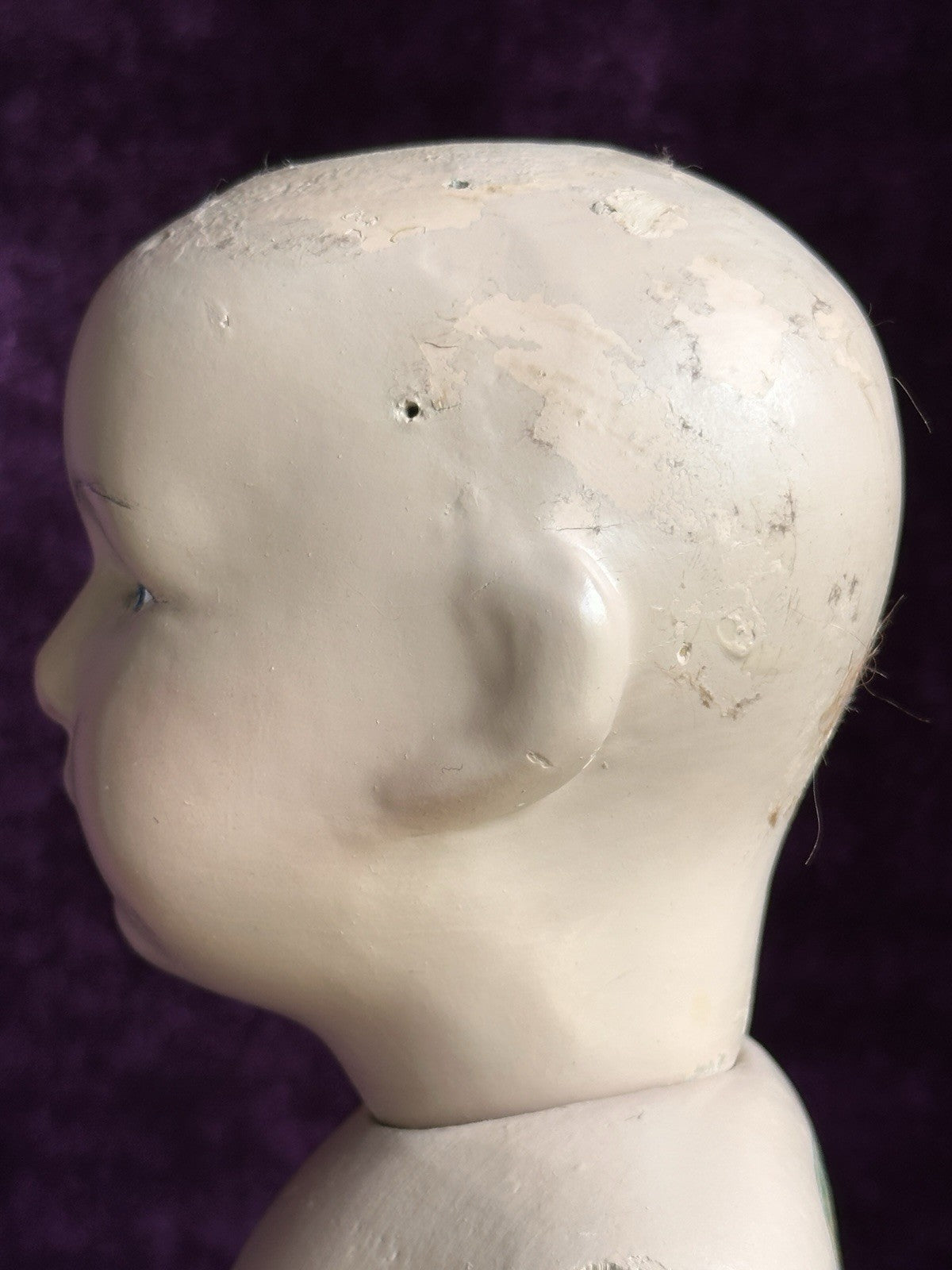 Antique American Schoenhut 16" Wooden Jointed Boy Doll
